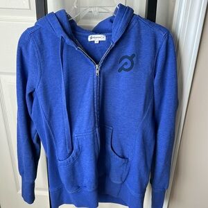 Peloton Zip up with quote on back